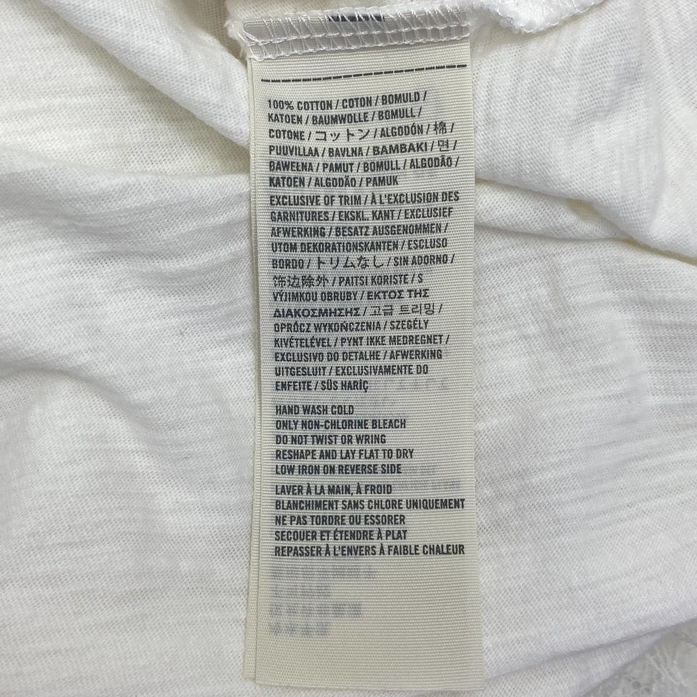 HOLLISTER Solid White Ruffled Front Sleeveless Burnout Racerback Tank Top - Picture 10 of 12